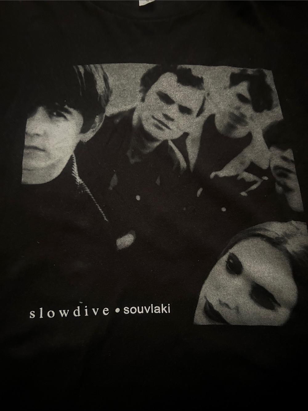 Signature Black Slowdive Souvlaki Long Sleeve Shirt Size S Band